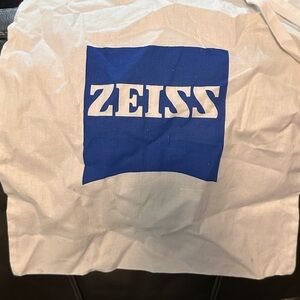 NWOT Zeiss White and Blue Tote Bag
